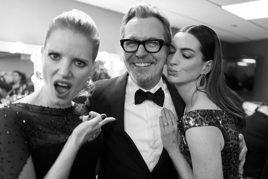 jessica chastain, gary oldman, anne hathaway, awards, greg williams, gwp, gongs