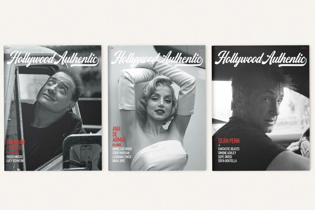 brendan fraser, anna de armas, sean penn, hollywood authentic, cover, issue 1, greg williams, greg williams photography