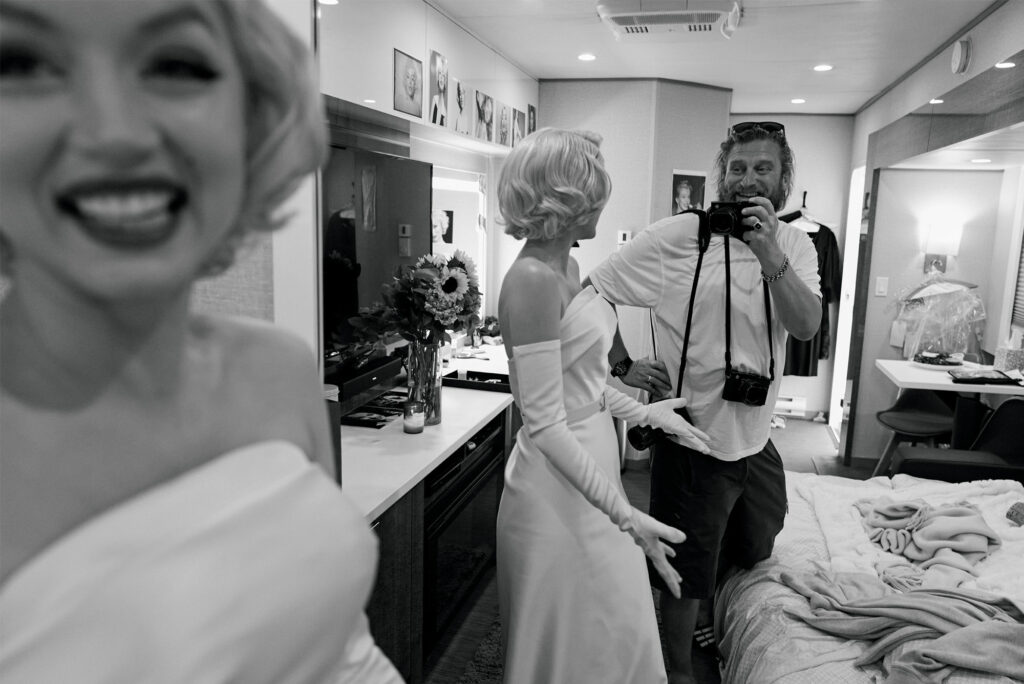 ana de armas, blonde, on set, marilyn monroe, greg williams, gwp