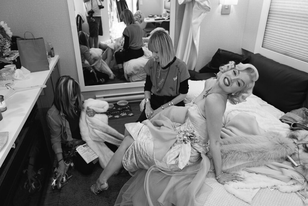 ana de armas, blonde, on set, marilyn monroe, greg williams, gwp